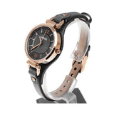 Buy Shop Fossil Georgia Smoke Grey Dial Grey Leather Strap Watch for Women - ES3077 USA Online