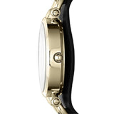Buy Shop Fossil Georgia Black Dial Black Leather Strap Watch for Women - ES3148 USA Online