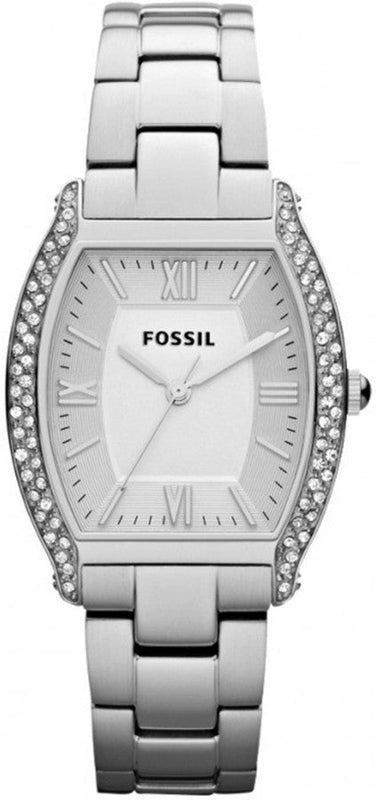 Buy Shop Fossil Wallace Silver Dial Silver Steel Strap Watch for Women - ES3174 USA Online