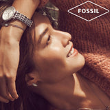 Buy Shop Fossil Jacqueline White Dial Silver Steel Strap Watch for Women - ES3545 USA Online