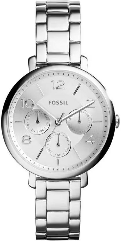 Buy Shop Fossil Jacqueline Silver Dial Silver Steel Strap Watch for Women - ES3664 USA Online