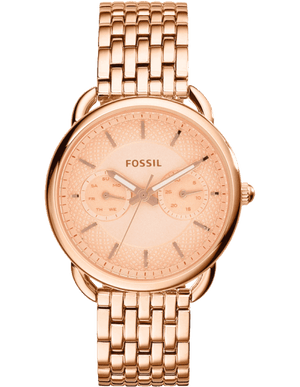 Buy Shop Fossil Tailor Rose Gold Dial Rose Gold Stainless Steel Strap Watch for Women - ES3713 USA Online