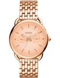 Buy Shop Fossil Tailor Rose Gold Dial Rose Gold Stainless Steel Strap Watch for Women - ES3713 USA Online