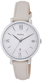 Buy Shop Fossil Jacqueline White Dial Beige Leather Strap Watch for Women - ES3793 USA Online