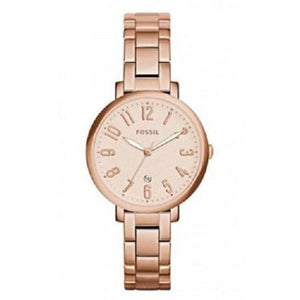 Buy Shop Fossil Jacqueline Rose Gold Dial Rose Gold Steel Strap Watch for Women - ES3970 USA Online