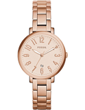 Buy Shop Fossil Jacqueline Rose Gold Dial Rose Gold Steel Strap Watch for Women - ES3970 USA Online