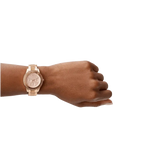 Buy Shop Fossil Stella Sport Multifunction Rose Gold Dial Rose Gold Steel Strap Watch for Women - ES5106 USA Online