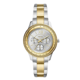 Buy Shop Fossil Stella Sport Multifunction Silver Dial Two Tone Steel Strap Watch for Women - ES5107 USA Online
