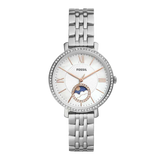 Buy Shop Fossil Jacqueline Multifunction Moonphase White Dial Silver Steel Strap Watch for Women - ES5164 USA Online