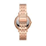 Buy Shop Fossil Jacqueline Analog Moonphase Mother of Pearl White Dial Rose Gold Steel Strap Watch for Women - ES5165 USA Online