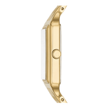 Buy Shop Fossil Raquel Three Hand Date White Dial Gold Steel Strap Watch For Women - ES5220 USA Online