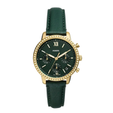 Buy Shop Fossil Neutra Chronograph Green Dial Green Leather Strap Watch for Women - ES5239 USA Online