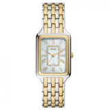 Fossil Raquel Three Hand Mother of Pearl Dial Two Tone Steel Strap Watch For Women - ES5305