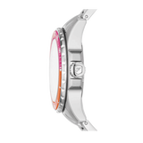 Buy Shop Fossil Blue Dive Analog Pink Dial Silver Steel Strap Watch For Women - ES5351 USA Online