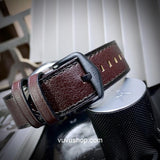 Buy Shop Fossil Everett Automatic Analog Black Dial Brown Leather Strap Watch for Men - ME3207 USA Online
