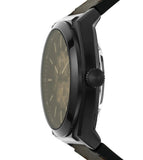 Buy Shop Fossil Everett Automatic Analog Black Dial Brown Leather Strap Watch for Men - ME3207 USA Online