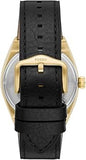 Buy Shop Fossil Everett Automatic Skeleton Black Dial Black Leather Strap Watch for Men - ME3208 USA Online