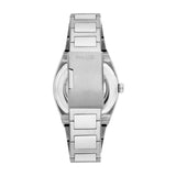 Buy Shop Fossil Everett Automatic Skeleton Blue Dial Silver Steel Strap Watch for Men - ME3220 USA Online