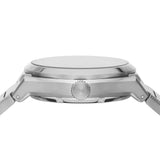 Buy Shop Fossil Everett Automatic Skeleton Blue Dial Silver Steel Strap Watch for Men - ME3220 USA Online