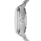Buy Shop Fossil Everett Automatic Skeleton Blue Dial Silver Steel Strap Watch for Men - ME3220 USA Online