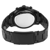 Buy Shop Fossil Everett Chronograph Black Dial Black Steel Strap Watch for Men - FS5797 USA Online