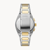 Buy Shop Fossil Everett Chronograph Gold Dial Two Tone Steel Strap Watch for Men - FS5796 USA Online
