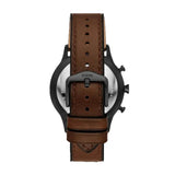 Buy Shop Fossil Everett Chronograph Grey Dial Brown Leather Strap Watch for Men - FS5799 USA Online