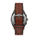 Buy Shop Fossil Everett Chronograph Grey Dial Brown Leather Strap Watch for Men - FS5799 USA Online