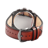 Buy Shop Fossil Everett Chronograph Grey Dial Brown Leather Strap Watch for Men - FS5799 USA Online