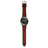 Buy Shop Fossil Everett Chronograph Grey Dial Brown Leather Strap Watch for Men - FS5799 USA Online