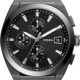 Buy Shop Fossil Everett Chronograph Grey Dial Brown Leather Strap Watch for Men - FS5799 USA Online