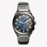 Buy Shop Fossil Everett Chronograph Grey Dial Grey Steel Strap Watch for Men - FS5830 USA Online