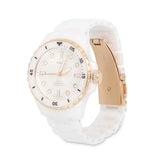 Buy Shop Fossil FB-01 Analog White Dial White Ceramic Strap Watch for Women - CE1107 USA Online
