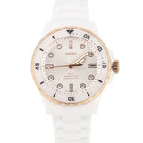 Buy Shop Fossil FB-01 Analog White Dial White Ceramic Strap Watch for Women - CE1107 USA Online