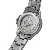 Buy Shop Fossil FB-01 Automatic Skeleton Black Dial Grey Steel Strap Watch for Men - ME3201 USA Online
