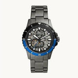 Buy Shop Fossil FB-01 Automatic Skeleton Black Dial Grey Steel Strap Watch for Men - ME3201 USA Online