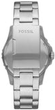 Buy Shop Fossil FB-01 Automatic Skeleton Black Dial Silver Steel Strap Watch for Men - ME3190 USA Online