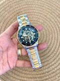 Buy Shop Fossil FB-01 Automatic Skeleton Blue Dial Two Tone Steel Strap Watch for Men - ME3191 USA Online