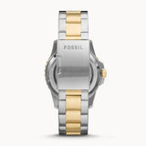 Buy Shop Fossil FB-01 Automatic Skeleton Blue Dial Two Tone Steel Strap Watch for Men - ME3191 USA Online