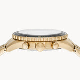 Buy Shop Fossil FB-01 Chronograph Black Dial Gold Steel Strap Watch for Men - FS5836 USA Online