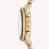 Buy Shop Fossil FB-01 Chronograph Black Dial Gold Steel Strap Watch for Men - FS5836 USA Online