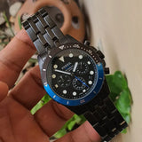 Buy Shop Fossil FB-01 Chronograph Black Dial Grey Steel Strap Watch for Men - FS5835 USA Online