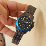 Buy Shop Fossil FB-01 Chronograph Black Dial Grey Steel Strap Watch for Men - FS5835 USA Online