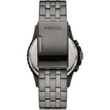 Buy Shop Fossil FB-01 Chronograph Black Dial Grey Steel Strap Watch for Men - FS5835 USA Online