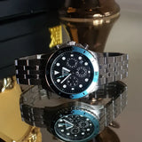 Buy Shop Fossil FB-01 Chronograph Black Dial Silver Steel Strap Watch for Men - FS5827 USA Online