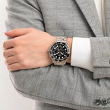 Buy Shop Fossil FB-03 Chronograph Black Dial Silver Steel Strap Watch for Men - FS5725 USA Online
