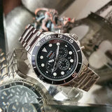 Buy Shop Fossil FB-03 Chronograph Black Dial Silver Steel Strap Watch for Men - FS5725 USA Online
