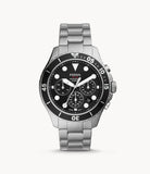 Buy Shop Fossil FB-03 Chronograph Black Dial Silver Steel Strap Watch for Men - FS5725 USA Online