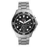 Buy Shop Fossil FB-03 Chronograph Black Dial Silver Steel Strap Watch for Men - FS5725 USA Online