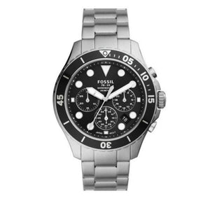Buy Shop Fossil FB-03 Chronograph Black Dial Silver Steel Strap Watch for Men - FS5725 USA Online